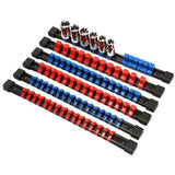 6Pc Socket Holder Sockets Storage Rail Rack Organizer Mountable Sliding