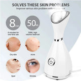 Nano Ionic Face Steamer Facial Humidifier Spa Mist Unclogs Pores Moisturizing