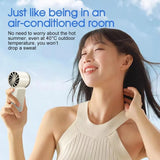 3000mah Mini Portable Ice Fan with Smart LED Display–Handheld Turbo Cooling Fan