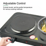 Double Hot Plate Electric Cooker Portable Table Top Hob 2000W