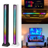 Voice Sound Activated Rhythm Bar Music Car Light Party Strip 32LED RGB Tube Lamp