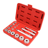 Wheel Bearing Race Seal Bush Driver Set Garage Tool Kit 17pc Aluminum mm