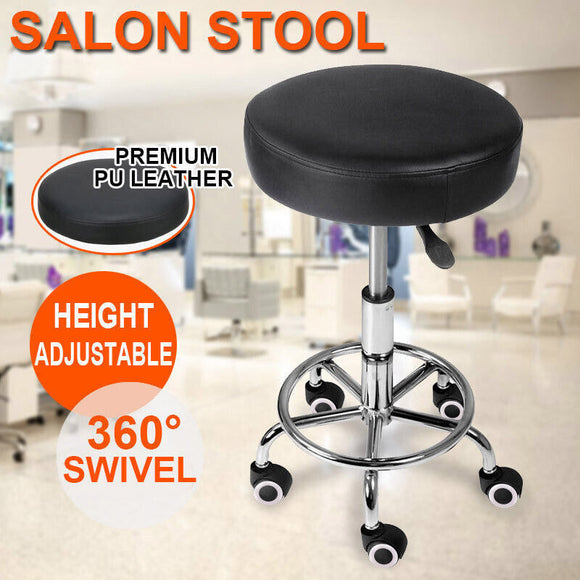 Salon Stool Hairdressing Chair PU Barber Equipment Beauty Swivel Hydraulic Lift