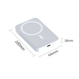 Wireless Battery Pack for Phone Wireless Power Bank 10000 mAh Magnetic