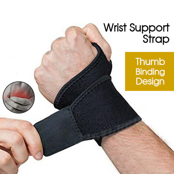 Wrist Support Protection Strap Splint Brace Carpel Tunnel CTS RSI Pain Relief