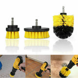 3PCS Grout Power Scrubber Clean Drill Brush Tub Cleaner Combo Tool Kit