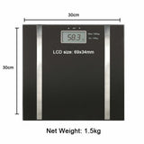 Electronic Digital Scale Body Fat LCD Bathroom Gym Weight Measure