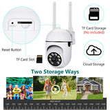 1080P WIFI IP Camera Wireless CCTV HD PTZ Smart Home Security IR Cam Outdoor