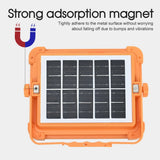 162LED Rechargeable Work Light Solar Floodlight USB Portable Emergency Lamp