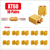 10 Pairs XT30 XT60 XT90 Male Female Bullet Connector Plug for Lipo Battery DF