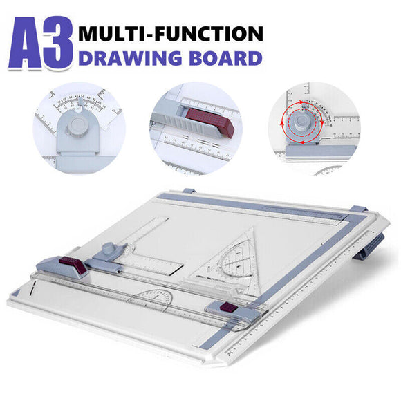 PRO A3 Drawing Board Table with Parallel Motion and Adjustable Angle Drafting