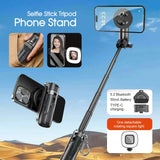 Mini Selfie Stick Tripod Phone Stand with Wireless Bluetooth Portable