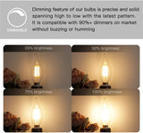 1/10pcs E14 4/6W LED Dimmable Bulb Flame Chandelier Bent Tip Candle Light SES Edison Lamp