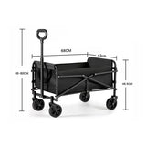 All-in-One Outdoor Foldable Garden Trolley Cart with 150kg Weight Capacity