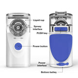 Portable Handheld Ultrasonic Nebulize Inhaler Respirator Mesh Asthma Travel