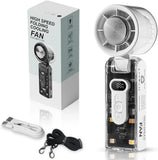 3600 mah High Speed Portable Mini Fan, Handheld Turbo Cooling Fan with 3 Speeds