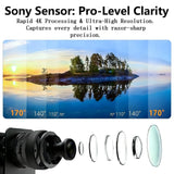 4K Action Camera Waterproof Sports Cam 20MP WiFi 64GB SD Card 17pc Accessory Kit