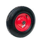 16" Wheelbarrow Trolley Wheel 4.80/4.00-8 Pneumatic Tyre 16mm Bore Tire Steel