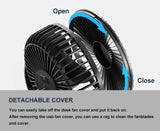 8Inch USB Powerful Silent Cooling Desk Fan Portable USB Fan 360°