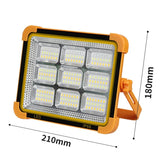 162LED Rechargeable Work Light Solar Floodlight USB Portable Emergency Lamp