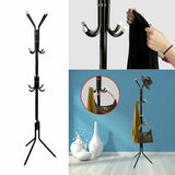 3-Tier Hat Clothes Rack Metal 12 Hook Coat Hanger Stand