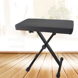 Height Adjustable Double X Frame Padded Piano Stool Stool 50x50x30cm