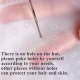 Highlighting Tinting Hair Dye Cap Hairdressing Salon Streaking Silicone Hat Hook
