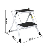 Folding Caravan Steps Double Portable Steady Stool Ladder Anti Slip Accessories