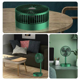 Telescopic Portable Floor Fan 3 Speeds USB Foldable Fan