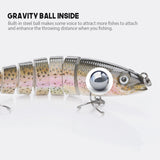 5pcs/set Jointed Fishing Lures 13.7cm/27g Wobblers Swimbait Hard Bait 8-Segment