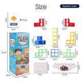 48/96x Tetra Tower Balance Stacking Blocks Game Team Toys Xmas Gifts Kids Adults