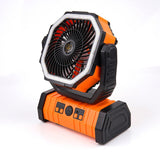 10000mA Camping Fan with LED Lantern Remote Control Portable Mobile Power Fan