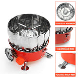 Mini Folding Camping Stove Portable Burner Butane Gas Cooker Outdoor Windproof