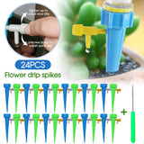 Drip Irrigation System Kit Drippers Self Watering Spikes Plant Flower Garden