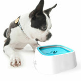 1.5L Pet Dog Cat Water Bowl No Spill Slow Feeder Dispenser Dust Free Non Slip