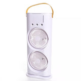 Portable Cooling Fan Dual Heads Air Conditioner Tower Fan with Mist Spray