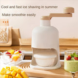 Manual Shaved Ice Maker Small Ice Crusher Snow Cone Machine for Desserts & Drinks