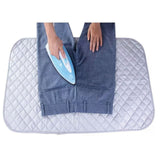 TRAVEL IRONING MAT: PREMIUM QUILTED MAGNETIC PORTABLE FOLDING PAD 60x55CM