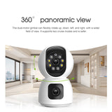 WIFI Camera 2K 4MP Dual Lens Night Vision Camera Home Security Baby IP Monitor