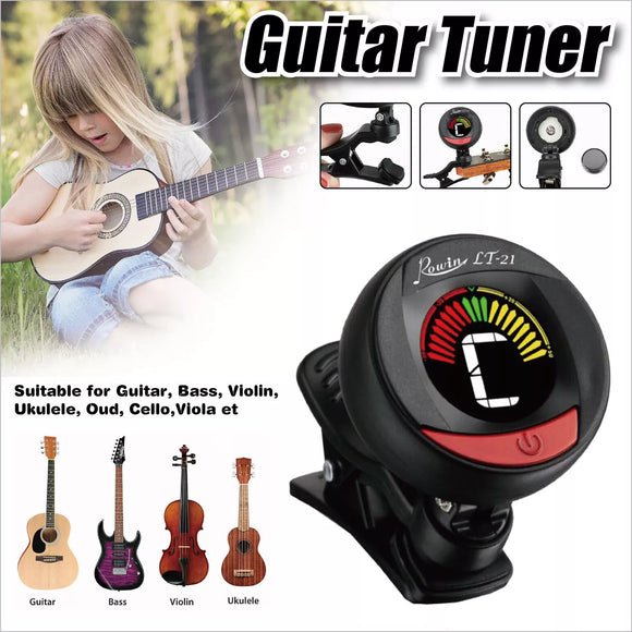 Guitar Tuner Clip On Tuner for Electric Acoustic Guitars Bass Chromatic Violin