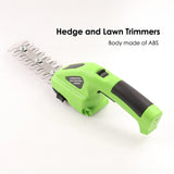 Cordless Hedge Trimmer Grass Shear, 1100RPM Garden Handheld Hedge Shrub Cutter