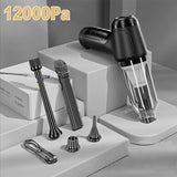 12000PA / 95000PA Wireless Car Vacuum Cleaner Handheld Vacuum Mini Power Suction Dust Blow
