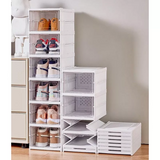 Shoe Box Storage Case Clear Boxes Foldable Stackable Transparent Organizer