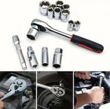 216-Piece Tool Set - Mechanics Tool Kit with 1/4" & 3/8" Drive Sockets with Case