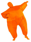 Inflatable Fancy Chub Fat Masked Suit Dress - Blow Up Halloween Party Costume