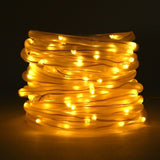 100 LED Solar Fairy String Rope Light Outdoor Waterproof Garden Decor Night Lamp