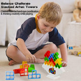 48/96x Tetra Tower Balance Stacking Blocks Game Team Toys Xmas Gifts Kids Adults