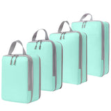 4PCS Storage Compression Bags Luggage Travel Packing Cubes Organiser Suitcases