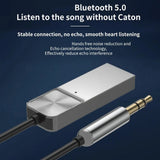 Wireless Bluetooth 5.1 Receiver Dongle Car AUX Music 3.5mm Adapter Cable