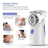 Portable Handheld Ultrasonic Nebulize Inhaler Respirator Mesh Asthma Travel